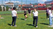Volley ball avec les partenaires